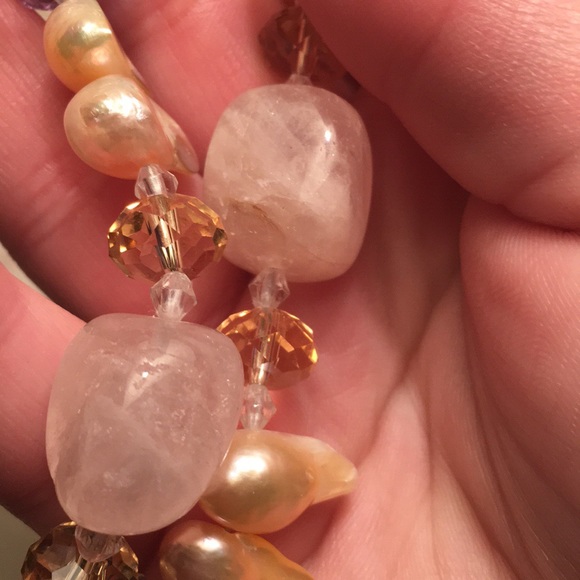 Real Stone Crystal Necklace - Picture 7 of 8